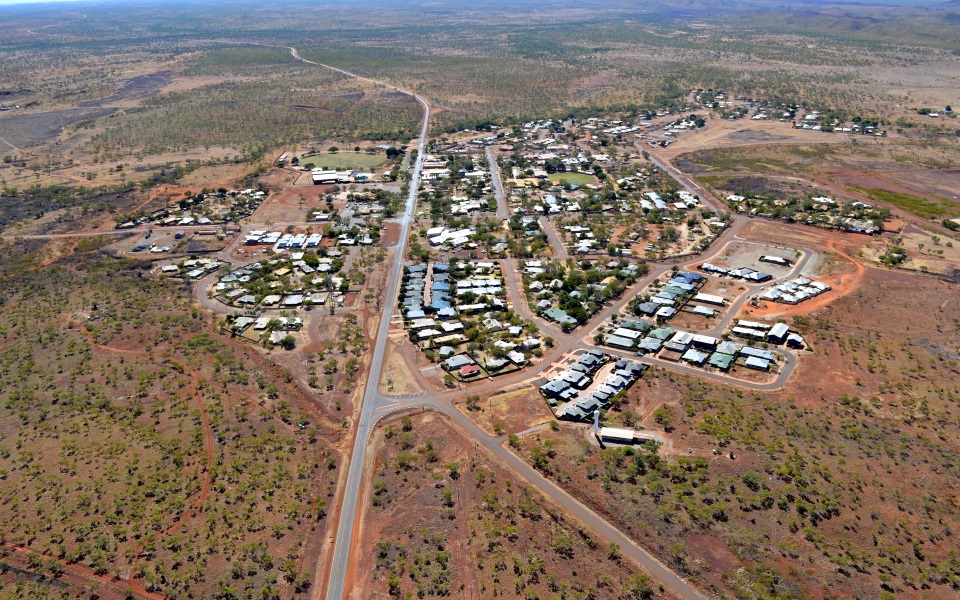 Aerial view of Halls Creek